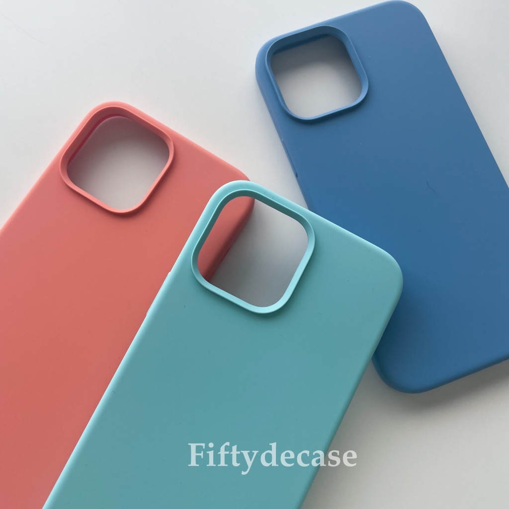 เคสซิลิโคนสีพื้น เคสกำมะหยี่ เคสไม่มีโลโก้ รุ่น 12-16promax (สีใหม่) พร้อมส่ง!!!