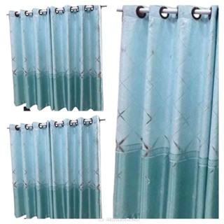 ลายทูโทน  ผ้าม่านสำเร็จรูป ห่วงตาไก่ เนื้อหนา ไม่อมฝุ่น กันแ…