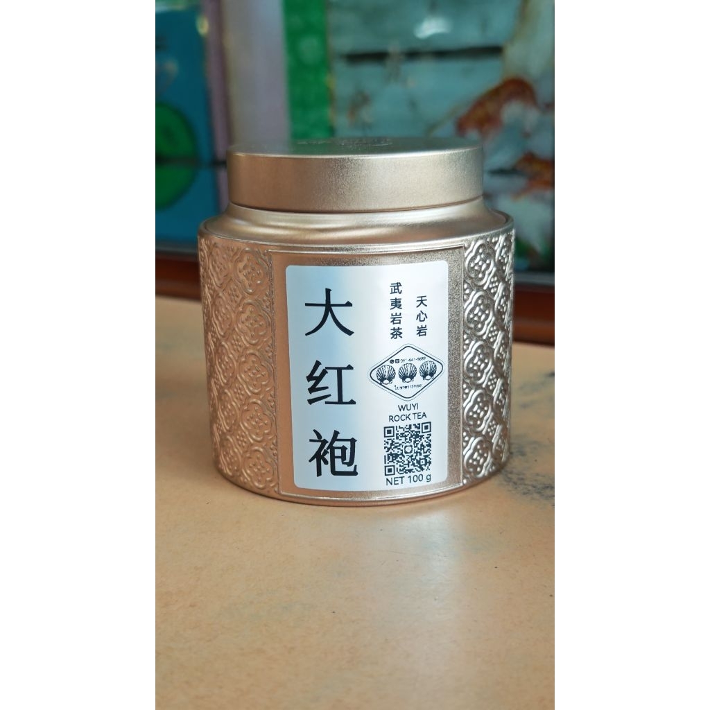 ชาอู่หลง ต้าหงเผา ใบชาจีนอย่างดี  wuyi tea ชาจีนอู่หลง ชาตราสามหอย เป่ยเหยียน ชาพรีเมี่ยม 100กรัม