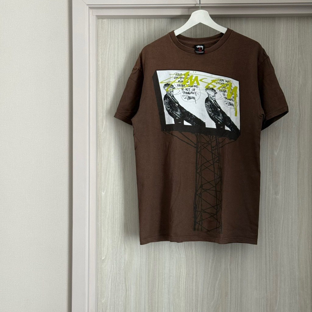 Stüssy graphic T-shirt with a billboard design Size : 44/29