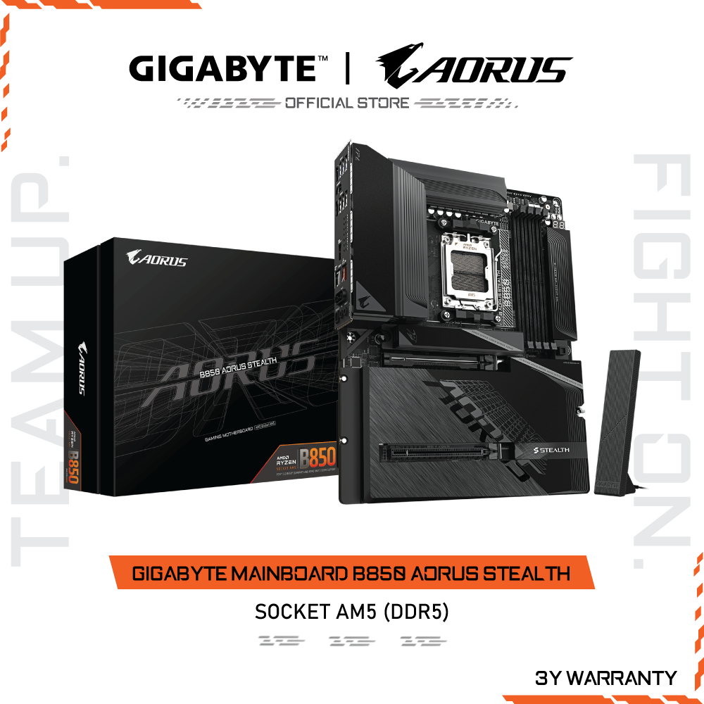 GIGABYTE MAINBOARD B850 AORUS STEALTH เมนบอร์ด B850 A STEALTH-1.0