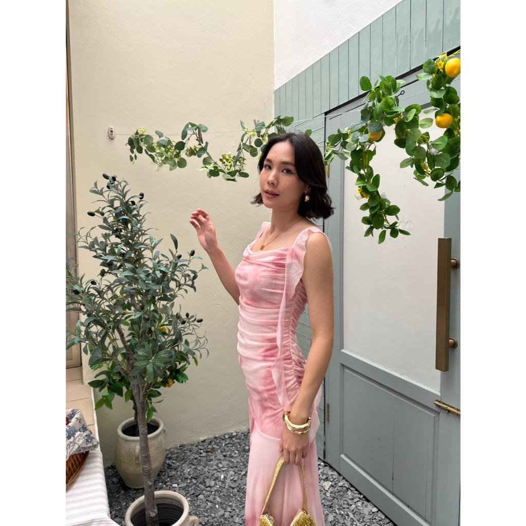 colourblockmatter  - Jelly Dress มี 6 สี เดรสออกงาน เดรสไปทะเล ผ้าตาข่ายยืดได้ รูปที่ 2