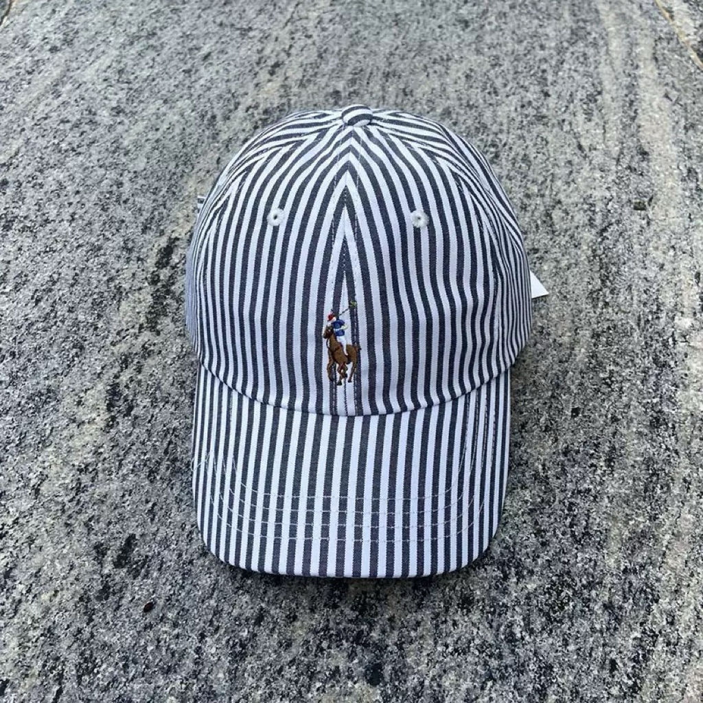 หมวกโปโล RL ลายทางสุดคลาสสิค (ตรงปก ถ่ายจากสินค้าจริง) - รูปที่ 2