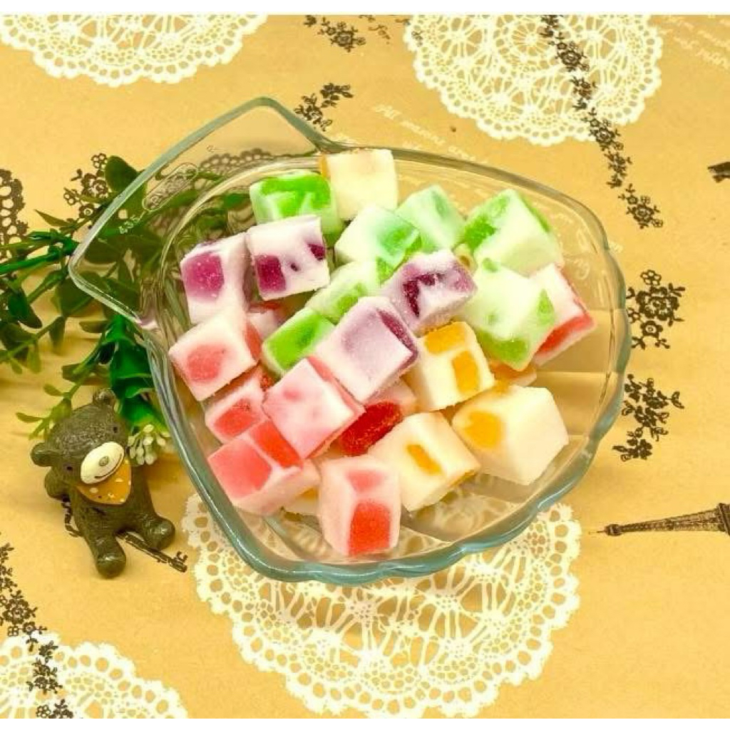 200กรัม เยลลี่ โยเกิร์ตรสผลไม้ คละ4รส เปรี้ยวนิดหวานหน่อย อร่อยเข้มข้นเต็มรส เยลลี่เนื้อนุ่ม เคี้ยวเพลิน