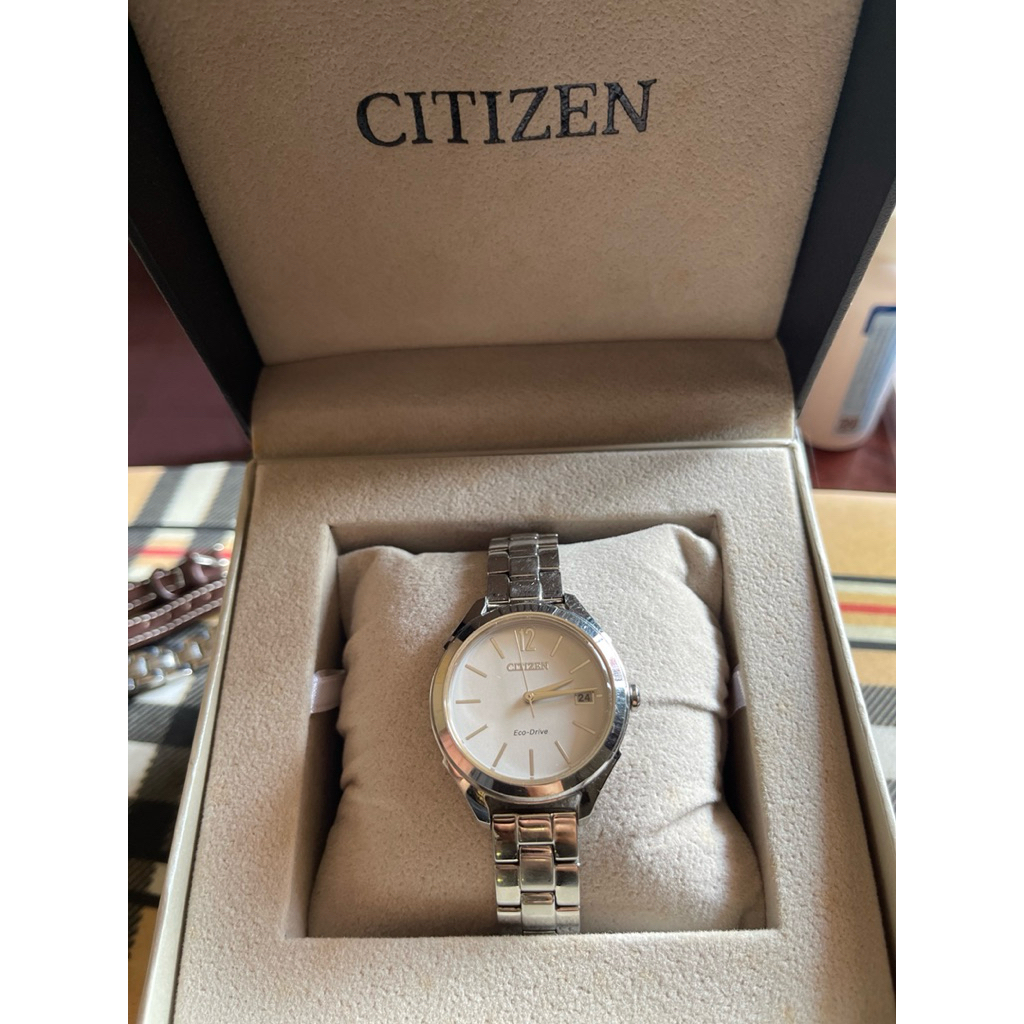 #Citizen Eco-Drive FE6140-54A ( FE614054A )  #มือสองของแท้ แถมสายเปลี่ยน 2 แบบ