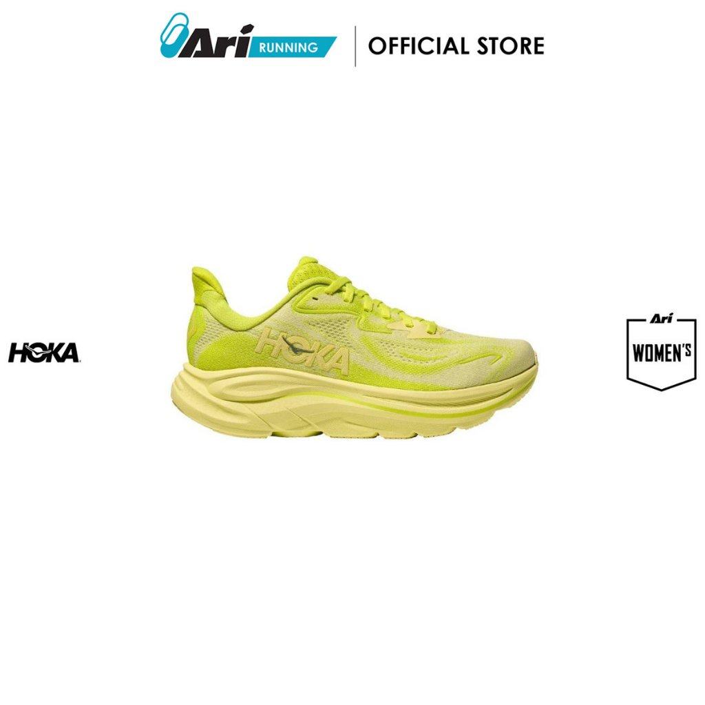 HOKA W CLIFTON 10 - NEONHOKACITRUS (1162031-NSS) รองเท้าวิ่ง ผู้หญิง โฮก้า CLIFTON 10 สีเขียว