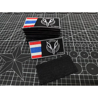 YY GEAR ป้ายอาร์มผ้าตีนตุ๊กแกไทย ติดหมวก ติดเสื้อเวส (YY-T01) - พร้อมส่ง