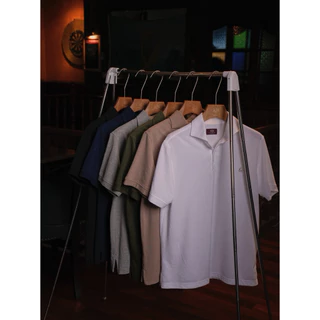 [CODE20%ทักแชท] The Finery Polo โปโล สีดำ Black | ผ้า Cotton 100% | ปก Italian Spread | Slim Fit | ปักโลโก้กวาง