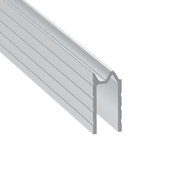 รางลิ้น ร่อง 9.5 มม. รางอลูมิเนียม หนา 1.5 mm. ยาวเส้นละ 2 เมตร 9.5mm Hybrid Extrusion with Equal Legs - 2m Long
