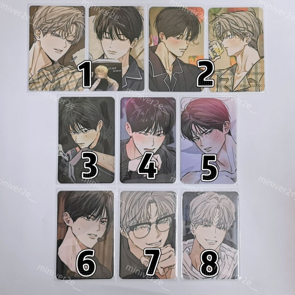 (พร้อมส่ง)​ Photocard โฟโต้การ์ด Stage Behind​ / Behind the Scenes manhwa lezhin boomtoon