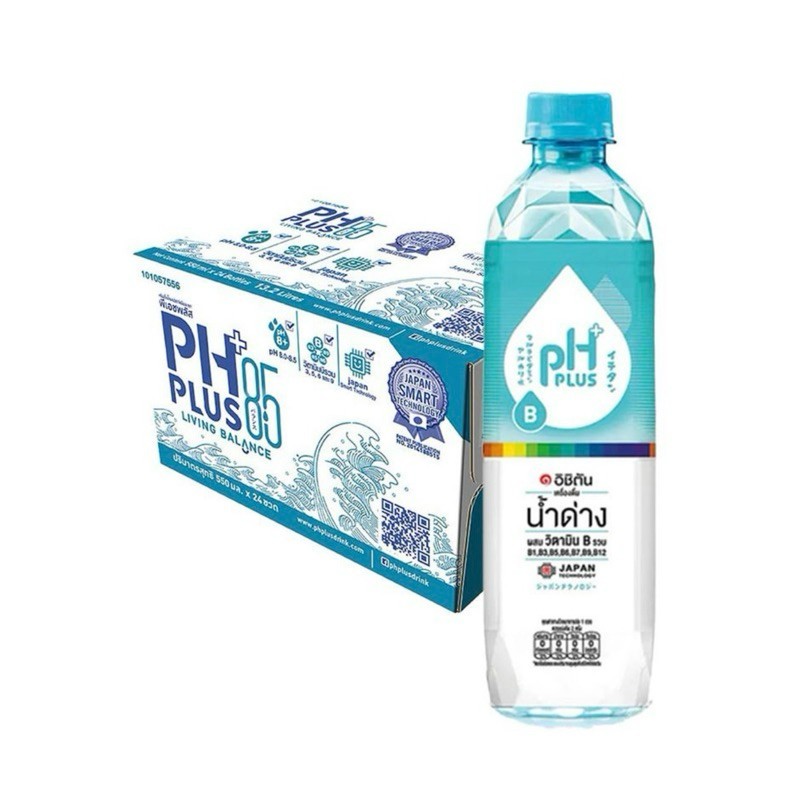 📌ส่งฟรี(3 ลัง=72 ขวด)ICHITAN อิชิตัน น้ำด่าง ผสมวิตามินบีรวม 550 ml.