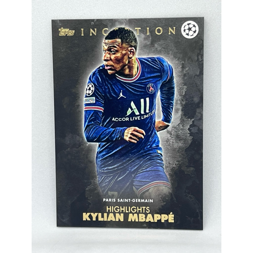 การ์ดฟุตบอล Topps Inception 2021 - 2022 Kylian Mbappe Highlight Base