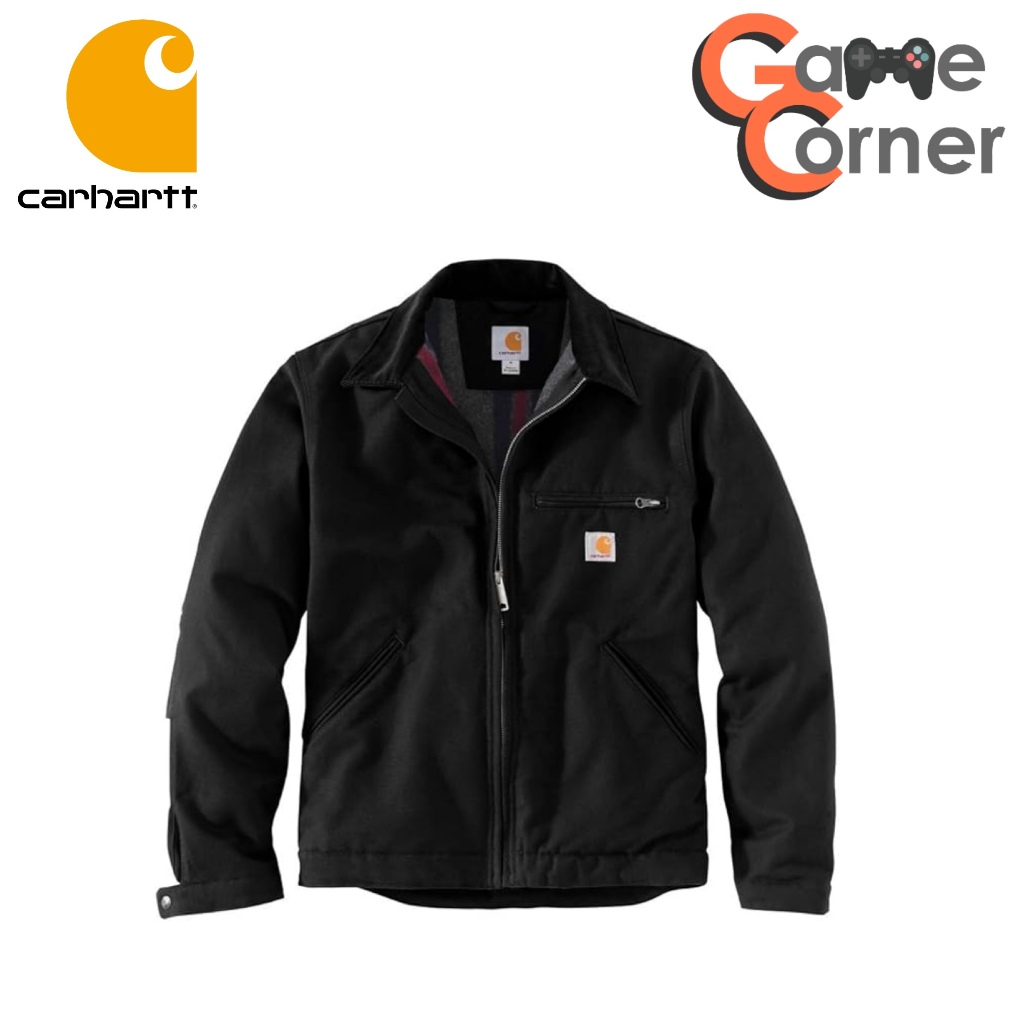 [Instock มีของพร้อมส่ง] Carhartt 103828 J97 Detroit Jacket Relaxed Fit [US] สี Black ของใหม่ มือ 1 น