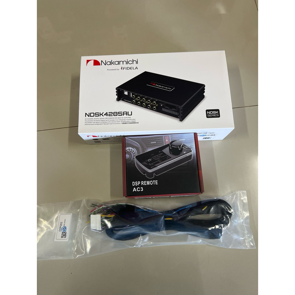 8250บาท​ DSP​ NAKAMICHI​ 2IN​ 8OUT​ AMP4CH​ BLUETOOTH​ ในตัว รุ่น NDSK4285AU พร้อม​จอดคอนโทรล​2นิ้ว​