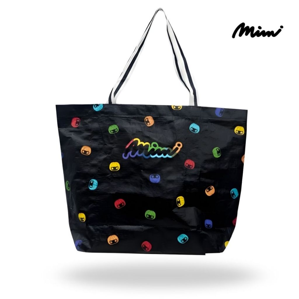 Mimi กระเป๋า Dot Dot Blacklight ทรงสี่เหลี่ยม แบล็คไลท์ A9XLBL