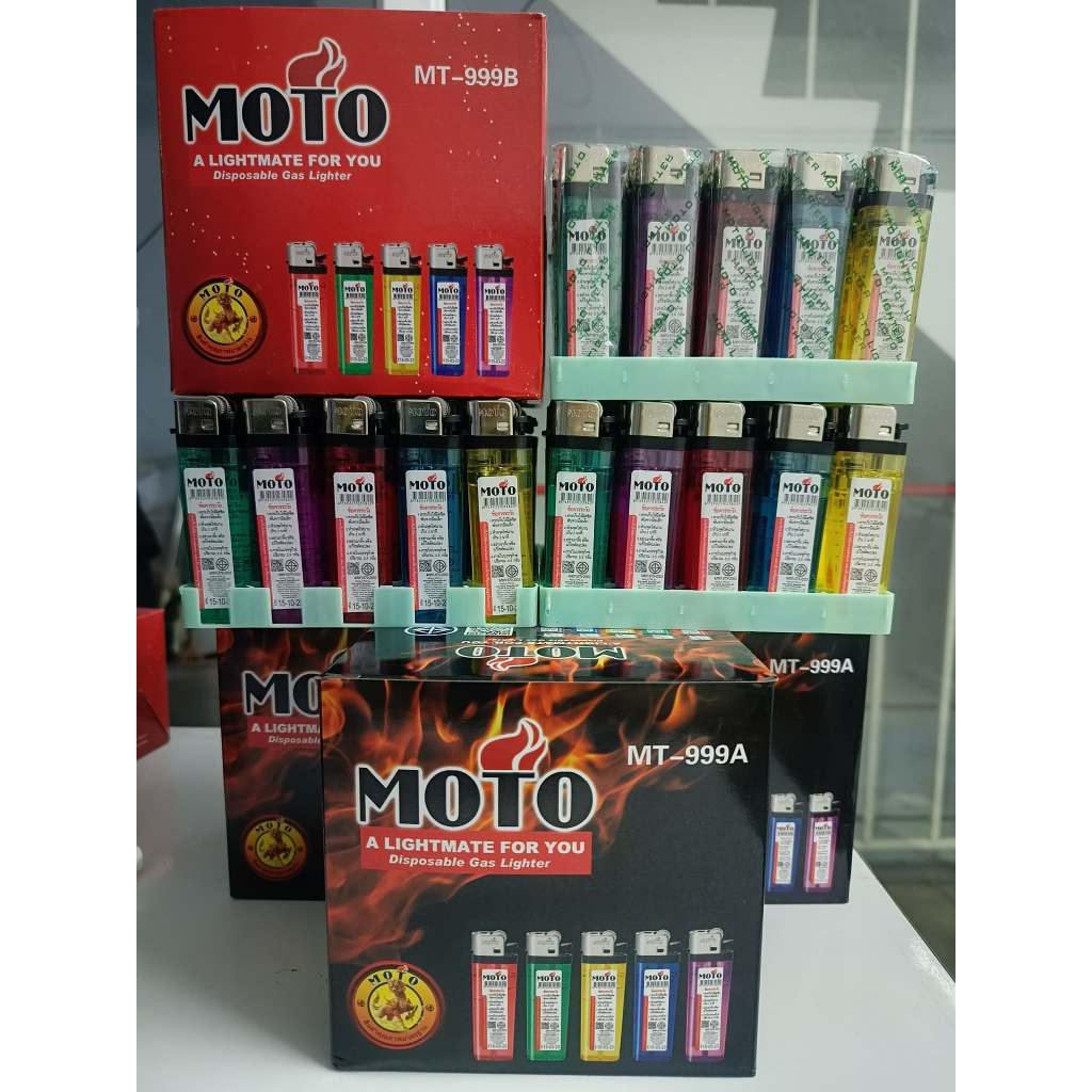 โรงงานขายเอง ขายส่งของแท้ 50ชิ้น/กล่อง MOTO ไฟ กล่องดำ กล่องแดง รหัส999AB  คุณภาพดี ราคาถูก ชนิดหุ้มปลอก ไม่หุ้มปลอก GV