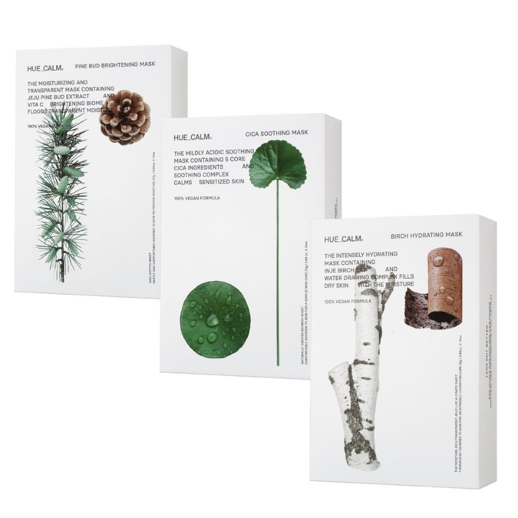 Hue_Calm Mask มาส์ก มาส์กหน้าเกาหลี มาส์กหน้าธรรมชาติสูตรวีแกน (Box)