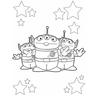 Toy Story ทอย สตอรี่ ชุดภาพระบายสี ขนาด A4