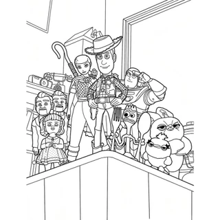 Toy Story ทอย สตอรี่ ชุดภาพระบายสี ขนาด A4