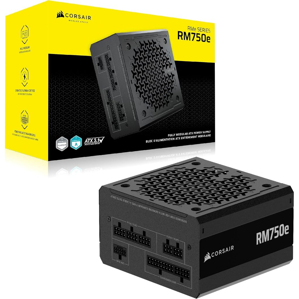 POWER SUPPLY (อุปกรณ์จ่ายไฟ) CORSAIR RMe Series RM750e Fully Modular CP-9020295-NA