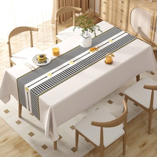 ผ้าปูโต๊ะ PVC หนาพิเศษ คุณภาพสูง สไตล์นอร์ดิก กันน้ำ กันน้ำม…