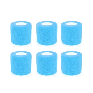โคเเบน 5CM x 4.5M ผ้าล็อค เทปล็อค โคเเบน 6ชิ้น แบบยืดหยุ่น สำหรับกีฬา สีหลายสี ติดในตัว ส่งจากไทย