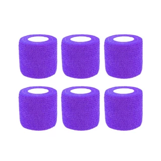 โคเเบน 5CM x 4.5M ผ้าล็อค เทปล็อค โคเเบน 6ชิ้น แบบยืดหยุ่น สำหรับกีฬา สีหลายสี ติดในตัว ส่งจากไทย