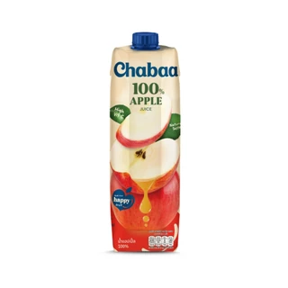 [ยกลัง 12 กล่อง] CHABAA น้ำแอปเปิ้ล 100% 1000 มล.
