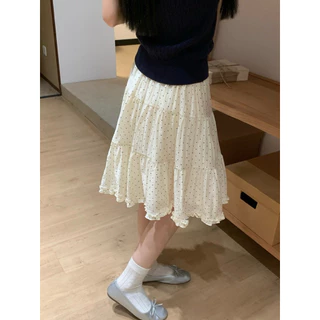 Somedays | 🐰Hana Skirts กระโปรงPokadot ดีไซน์พส.เกาหลีญี่ปุ่นมาก ผ้าใส่สบายไม่ต้องรีด