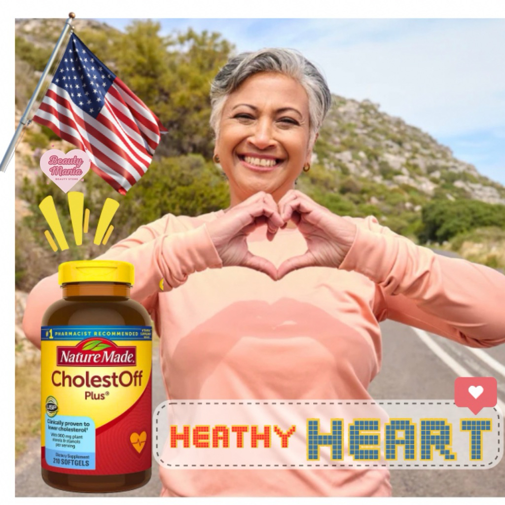 (Exp.06/2027)ของแท้💯%Nature Made CholestOFF Plus อาหารเสริมดูแลคลอเรสเตอรอล