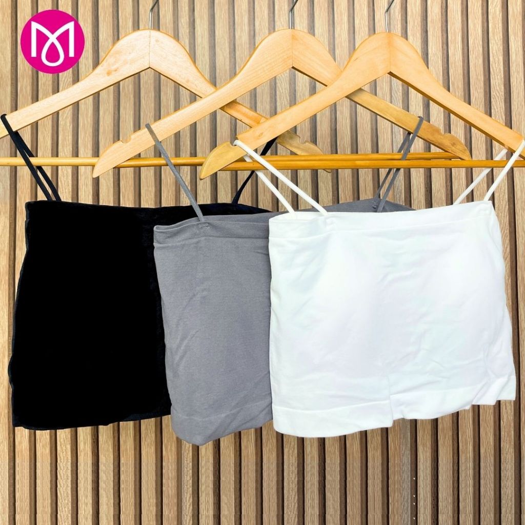 เสื้อสายเดี่ยวสาวอวบ บรา แนวเกาะอก มีฟองน้ำในตัว แบบครึ่งตัว/เต็มตัว รหัส L1043/L1017/L1109/L1113