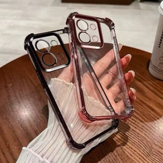 เคสใสขอบสีเงา สำหรับ Xiaomi Redmi15C / Poco C85 เคสขอบสี กัน…