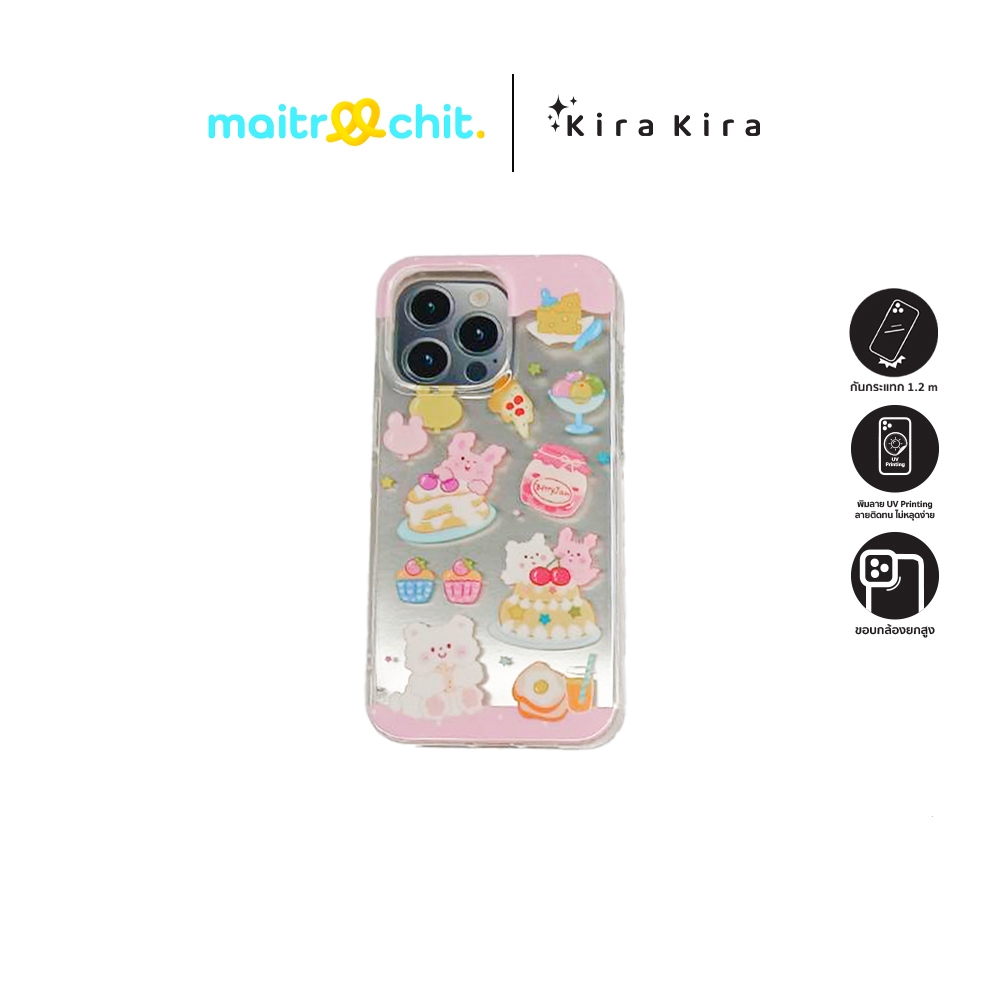 Kira Kira รุ่น Happy Inu เคสสำหรับ iPhone 11 / 12 / 13 / 14 / 15
