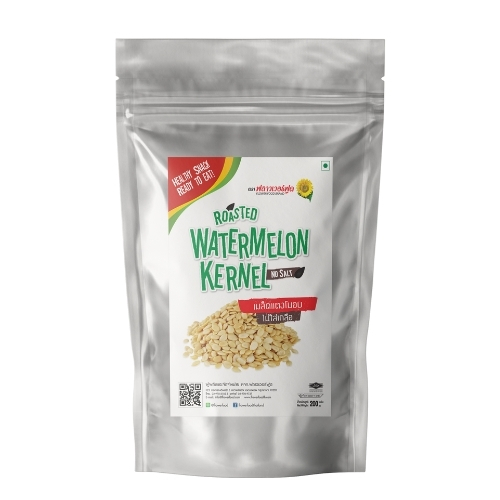 เมล็ดแตงโมอบ 200 กรัม Roasted Watermelon Kernels no salt 200 g.(สินค้าไม่มีเปลือก ไม่ใส่เกลือ อบพร้อมทาน)