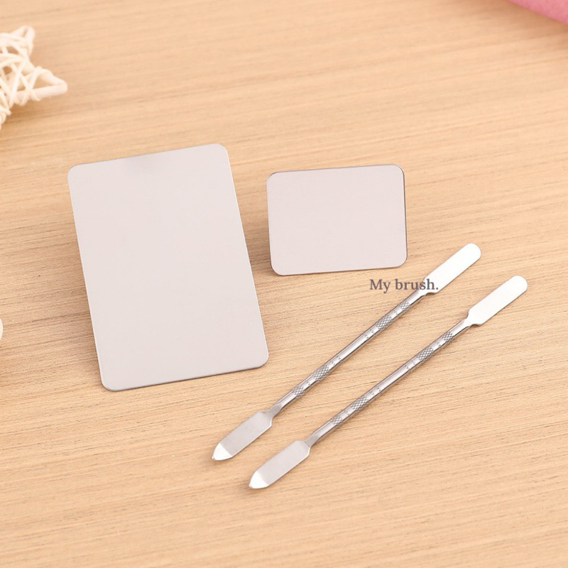 (ส่งด่วน) Makeupbrush ร้านไทยแท้ ถาดผสมรองพื้น รวมถาดผสมรองพื้น สอดนิ้ว พร้อมซอง U042 U047