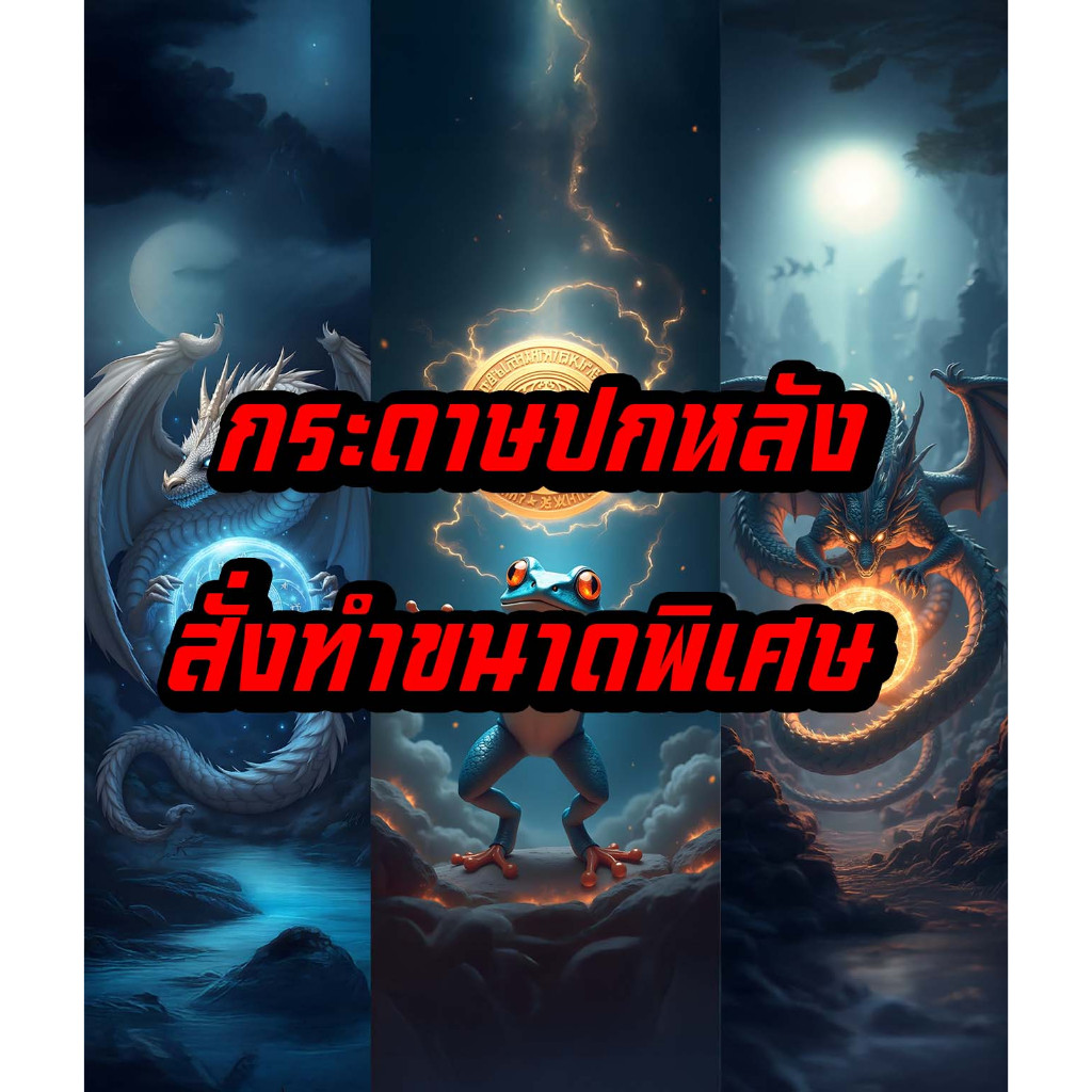 กระดาษปกหลังขนาดพิเศษ สั่งทำตามความต้องการลูกค้า ชุดที่ 4