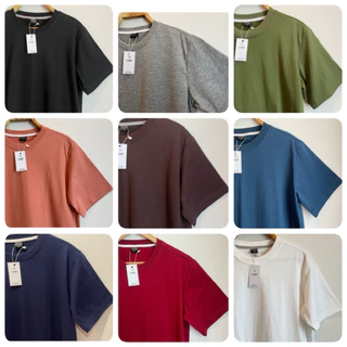 เสื้อยืด แขนสั้นสีพื้นผ้า Cotton 100 % ไม่หด ไม่ย้วย