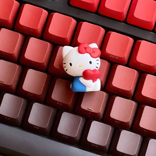 🍎⌨️{พร้อมส่ง! } [พร้อมส่ง] Hello Kitty ปุ่มคีย์บอร์ดคิตตี้ เฮลโลคิตตี้ คีย์บอร์ด พร้อมใช้ได้เลย🍎⭐️👀