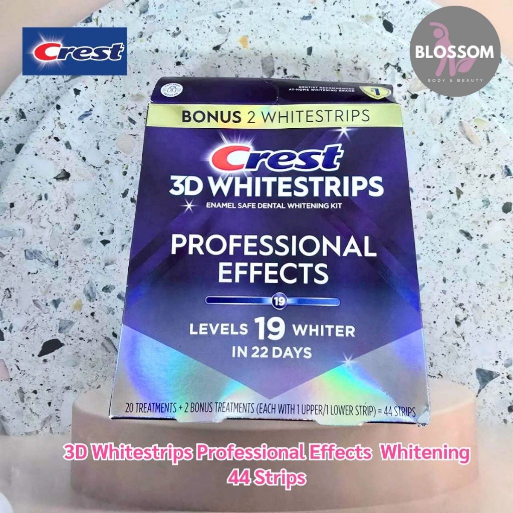 Crest - 3D Whitestrips Professional Effects Whitening 44 Strips แผ่นฟอกฟันขาว