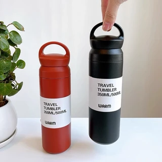 ขวดน้ำเก็บความเย็น กระบอกน้ำ500ML. สแตนเลส304คุณภาพดีราคาประหยัด แข็งแรง พกพาได้ง่าย น้ำหนักเบามีหูหิ้วถือสะดวกสุดๆ
