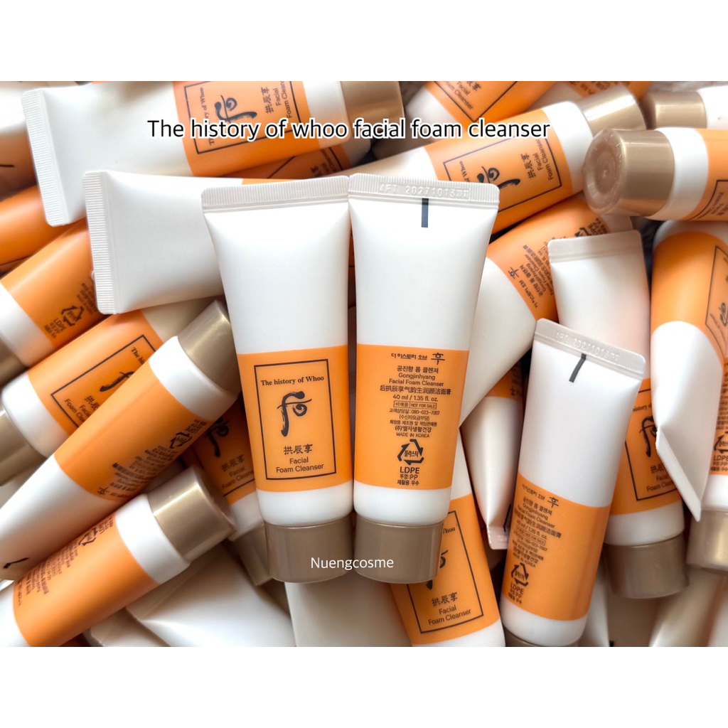 🩷(โฟมล้างหน้า)(ไม่มีกล่อง)(ขนาด 40ml) facial foam cleanser