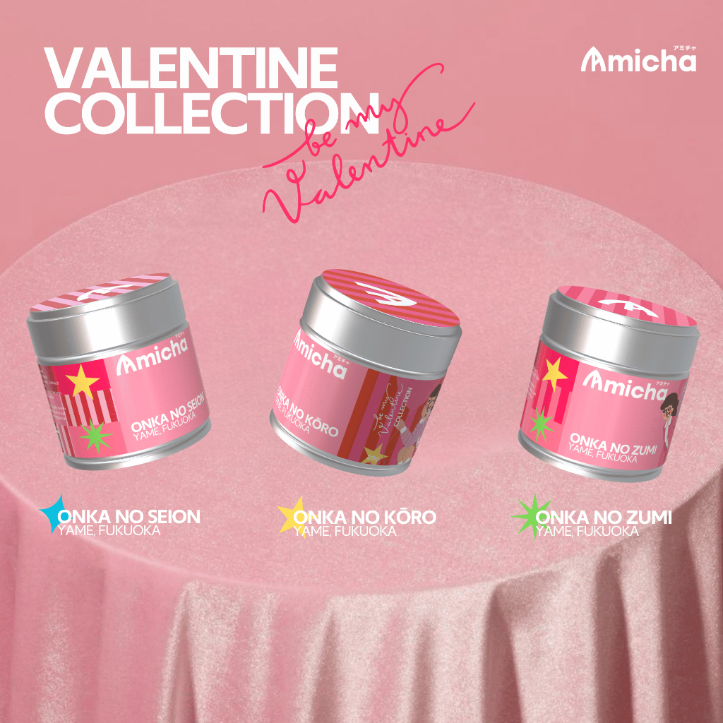 [ AMICHA ] - VALENTINE COLLECTION MATCHA & DOUBLE WALL GLASS