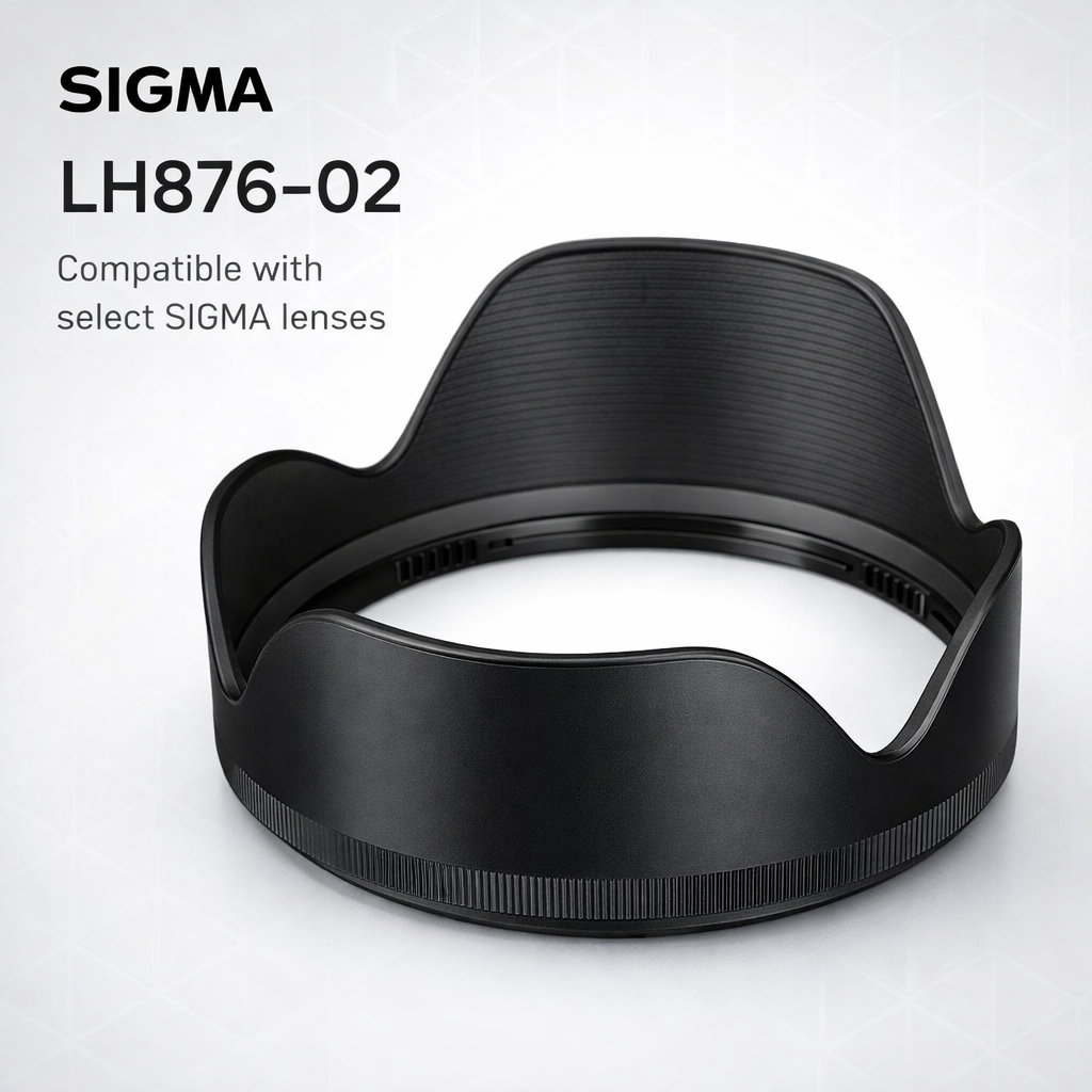 SIGMA เลนส์ฮูดกล้องรุ่น LH876-02 | Lens Hood สำหรับเลนส์ SIGMA ป้องกันแสงรบกวน