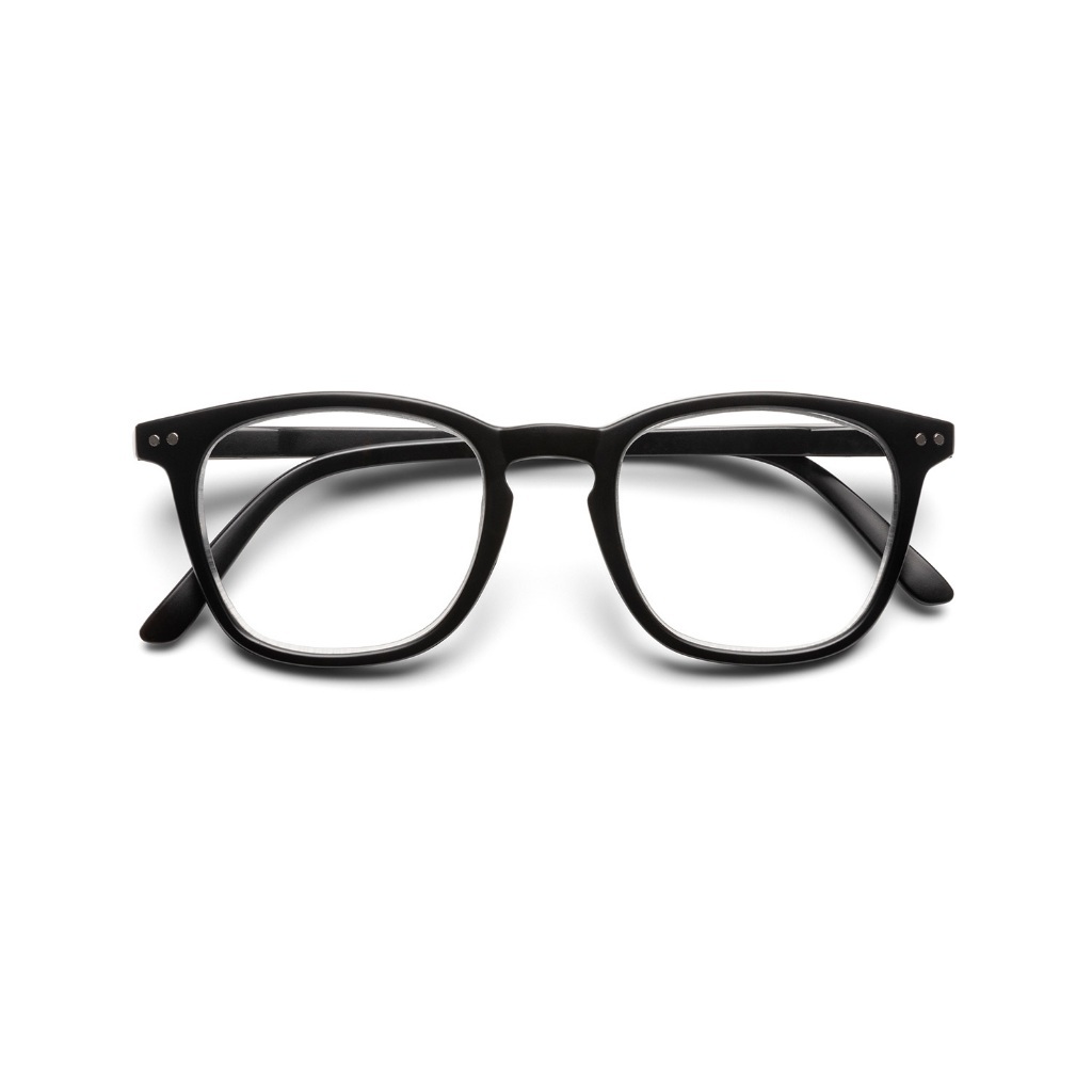 B+D แว่นกรองแสงสีฟ้าสำหรับผู้ที่มีสายตายาว รุ่น Smart Round ทรงกลม Blue LIGHT MATT BLACK
