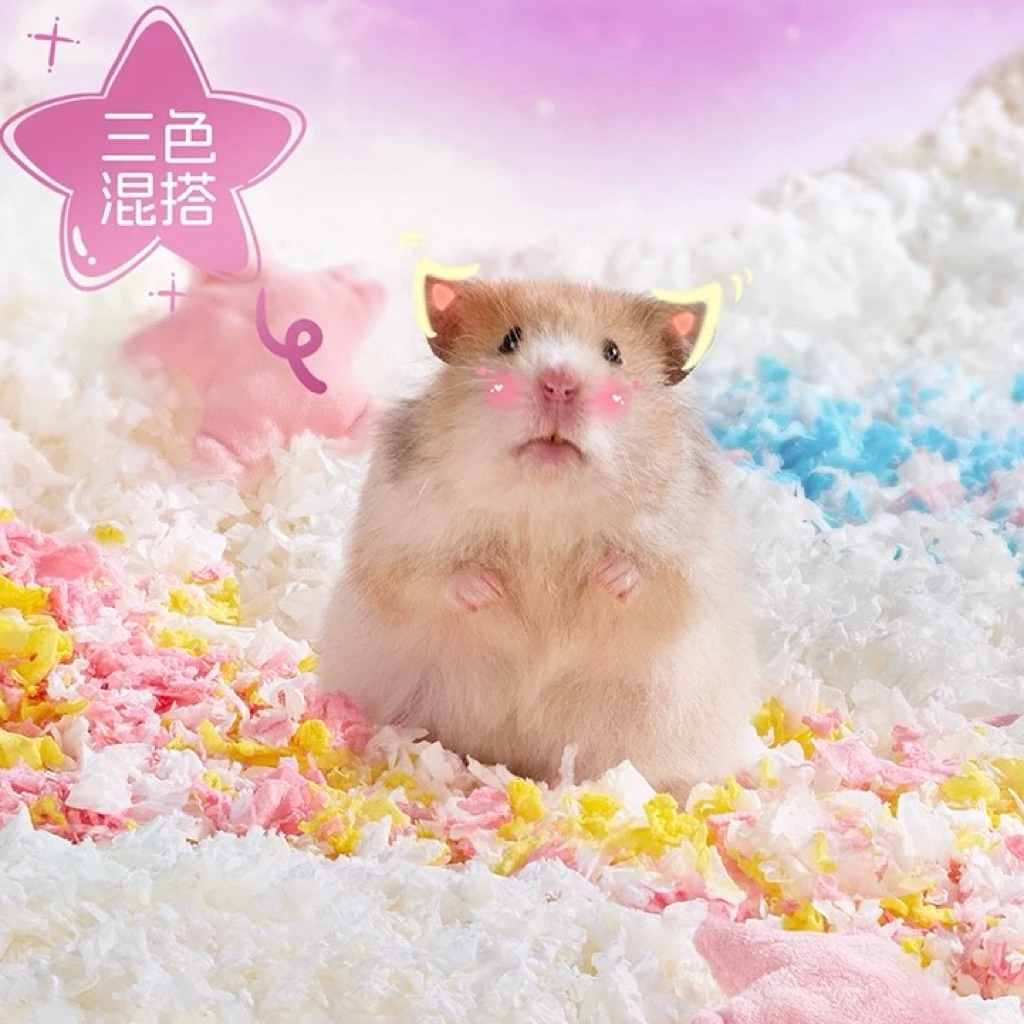 (N.KMF) รวมรองกรงรุ่น Cotton Bucatstate, Carno, Guaijuan รองกรงกระดาษ อุปกรณ์ของใช้แฮมสเตอร์