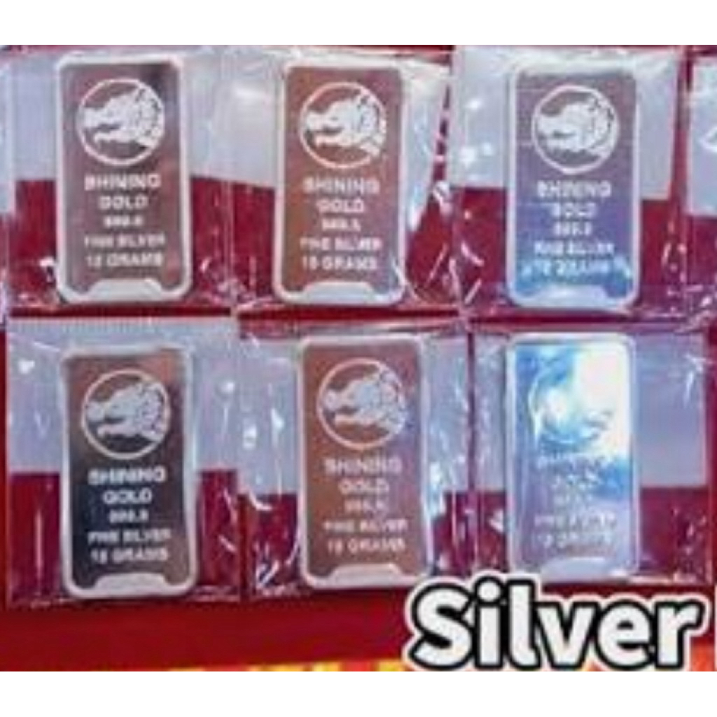 เงินแท่งบริสุทธิ์แท้ 99.99% น้ำหนัก 15 กรัม มีใบรับประกันขายคืนได้ สะสมระยะยาว
