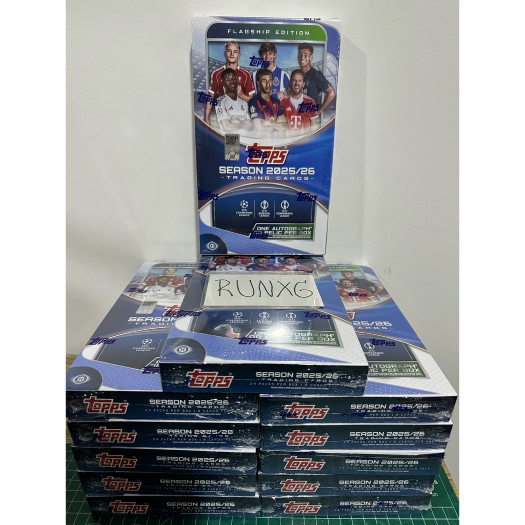 🚨พร้อมส่ง🚨 2025-26 Topps UEFA Club Competitions Soccer Hobby Box