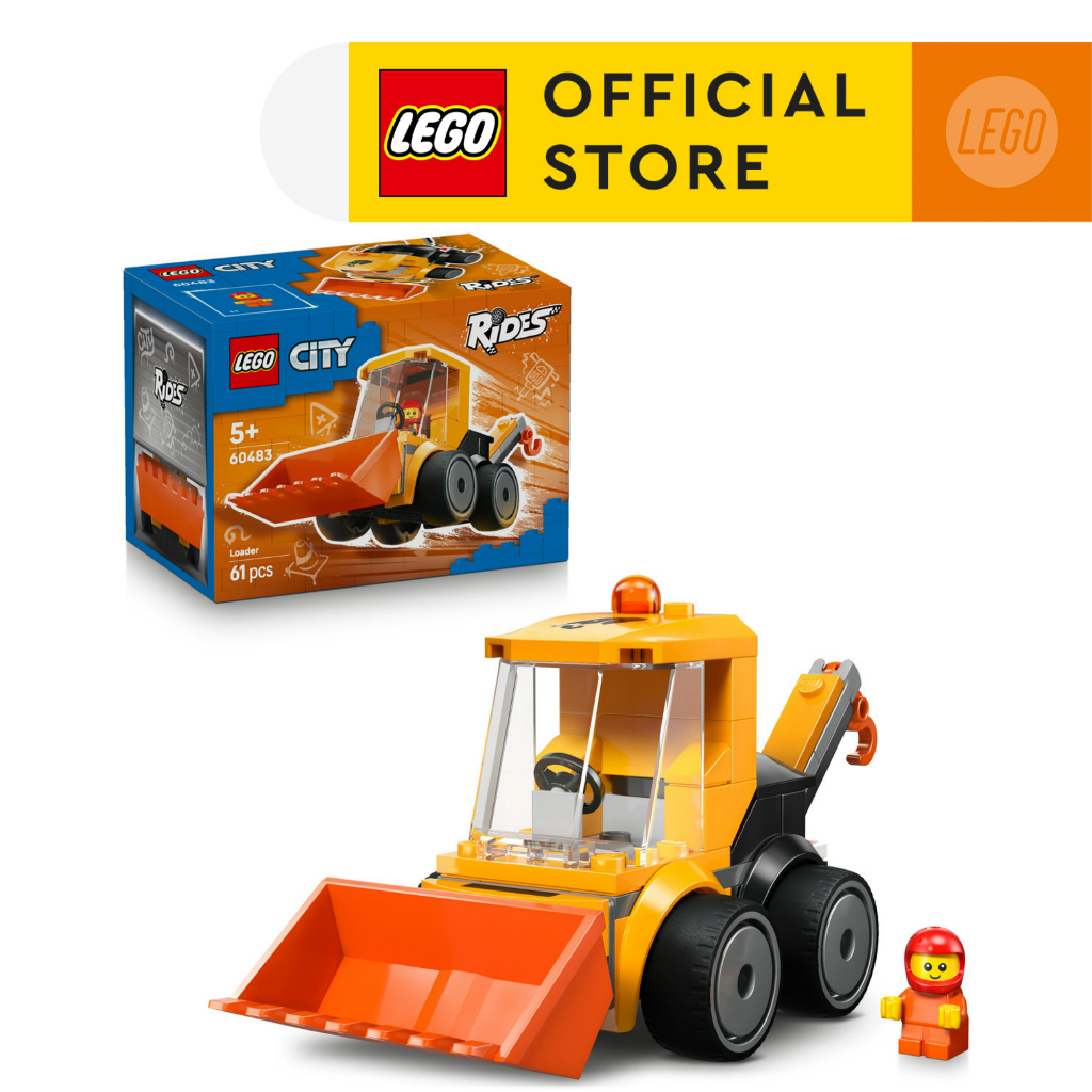 LEGO City 60483 Rides – Construction Loader (61 Pieces), Building Blocks, Kids Toy