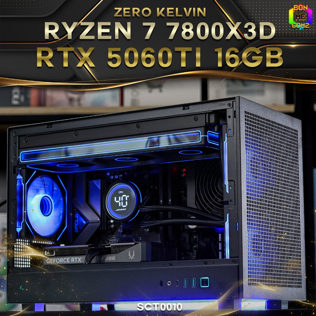 Zero Kelvin [Special Custom] / คอมประกอบ Bonmecom2/ AMD RYZEN 7 7800X3D/ RTX 5060 TI 16GB