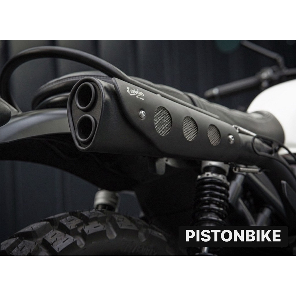 ท่อแต่ง Honda CL300 ,CL500 Scrambler Slip-On by Pistonbike